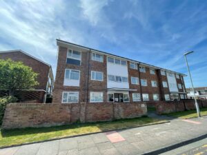 Two bedroom, top floor flat with balcony